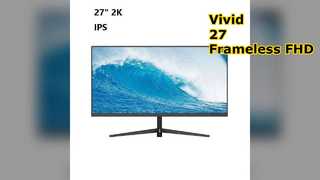 27-дюймовый безрамочный светодиодный монитор FHD Vivid IPS