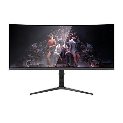3440 X 1440 34 дюймовые игровые светодиодные мониторы Изогнутый экран 4K 165hz Богатый интерфейс