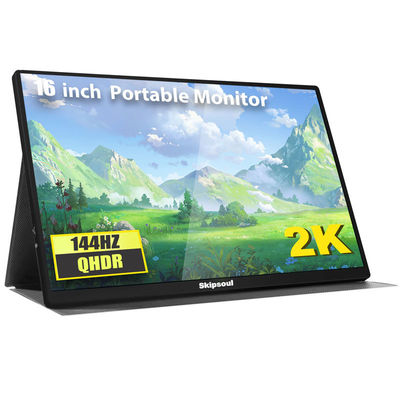 Новый 16-дюймовый портативный монитор для ноутбука 2K 130Hz Компьютерный дисплей Тонкий портативный игровой экран