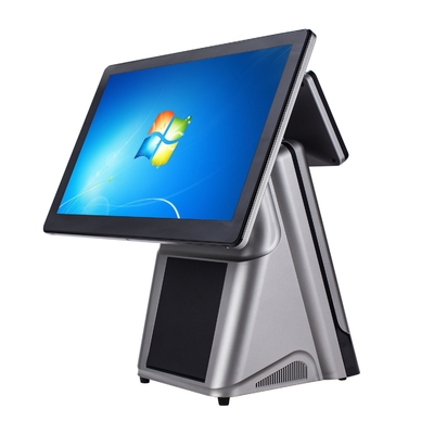 15.6 дюймовый i5 8+256GB кассовый POS, Windows10 Капацитивный сенсорный экран POS Монитор Встроенный термопринтер для ресторана